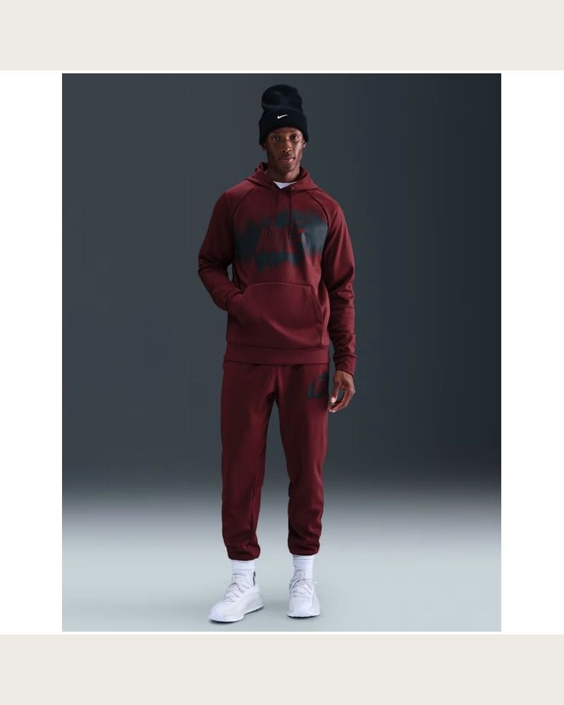 Pánske tepláky NIKE M NK TF FLEECE JOGGER GFX DARK TEAM RED – fotka 2