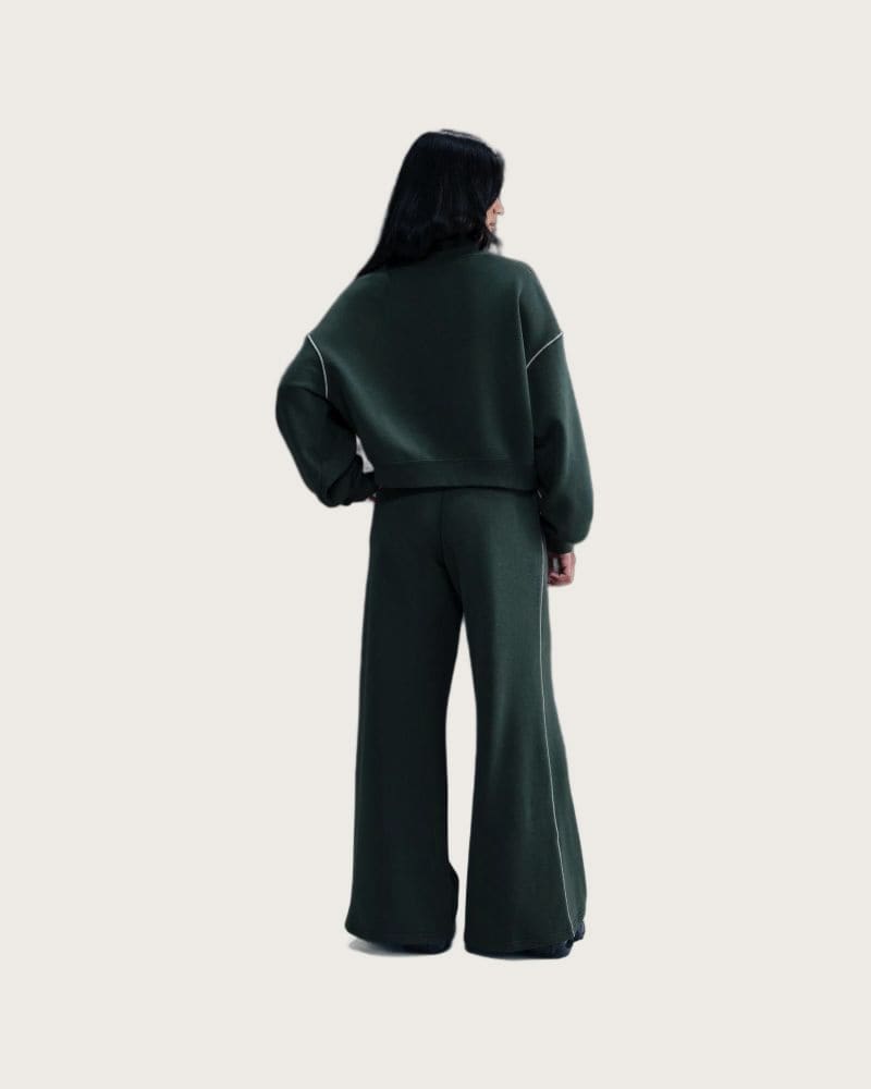 Dámska zateplená mikina NIKE W NSW PHNX FLC LOGO MOCK NECK SEAWEED – fotka 5