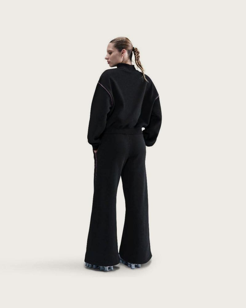 Dámske tepláky NIKE W NSW PHNX FLC LOGO WIDE LEG BLACK – fotka 3