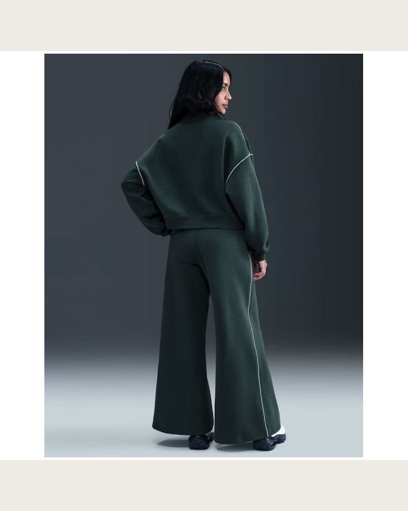 Dámske tepláky NIKE W NSW PHNX FLC LOGO WIDE LEG SEAWEED – fotka 3