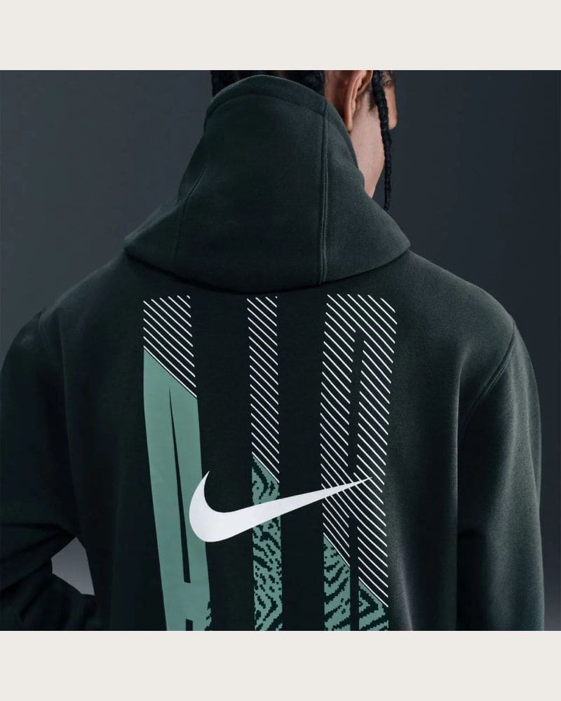 Pánska mikina s kapucňou NIKE M NK AIR PO HOODIE SEAWEED – fotka 4