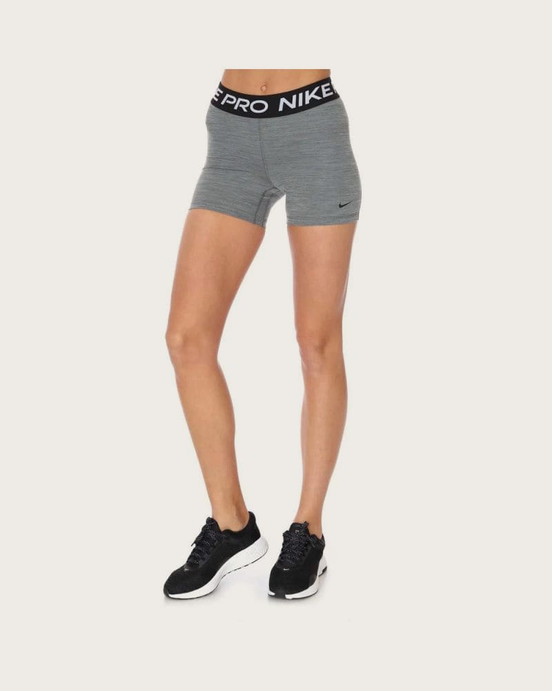 Dámske tréningové kraťasy NIKE PRO W NP 365 SHORT 5IN SMOKE GREY HTR BLACK BLACK – fotka 2