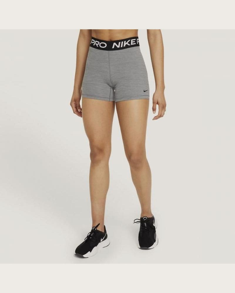 Dámske tréningové kraťasy NIKE PRO W NP 365 SHORT 5IN SMOKE GREY HTR BLACK BLACK – fotka 3
