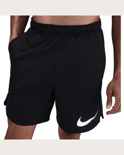 Pánske teplákové kraťasy NIKE M NK DF TOTALITY KNIT 7IN UL G BLACK WHITE