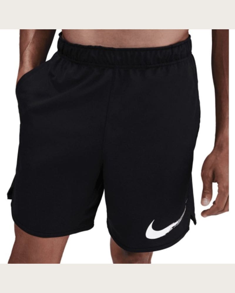 Pánske teplákové kraťasy NIKE M NK DF TOTALITY KNIT 7IN UL G BLACK WHITE