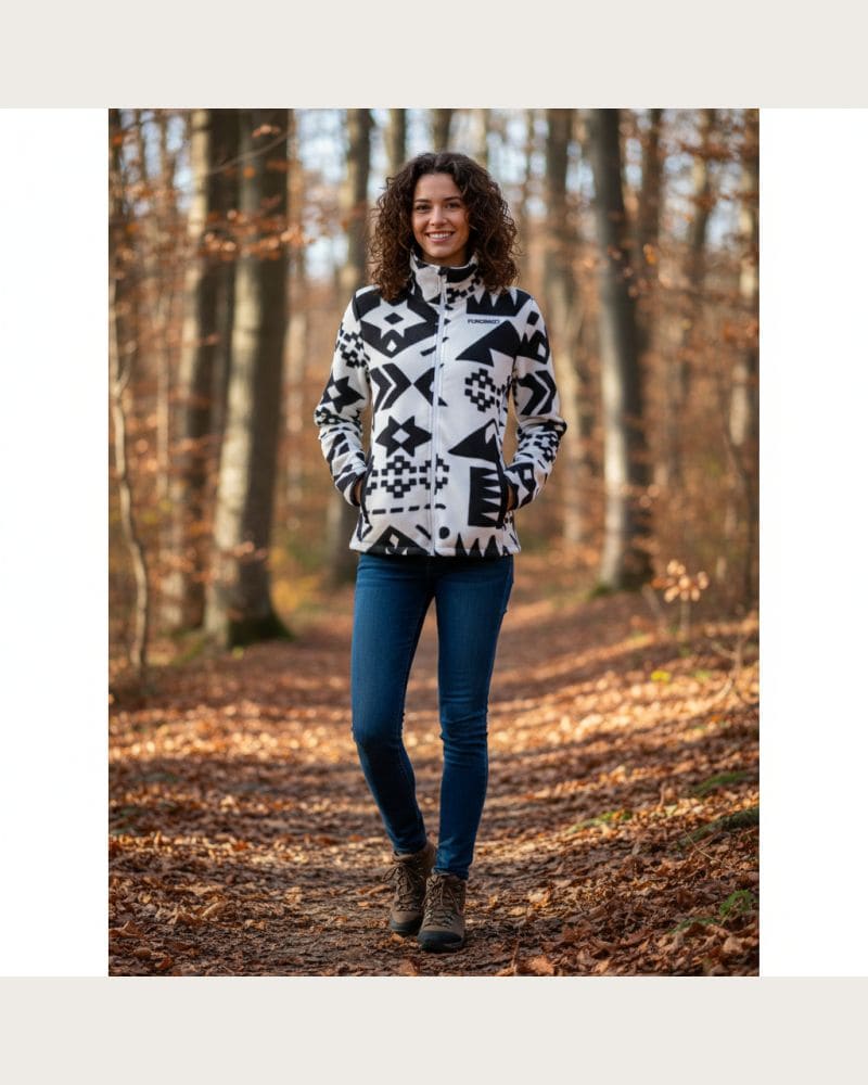 Dámska flisová mikina so zipsom FUNDANGO Serena Fleece Jacket-915- totem – fotka 4