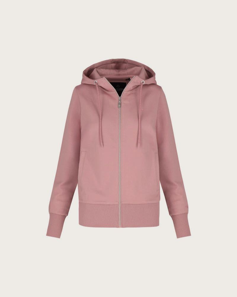Dámska mikina so zipsom VOLCANO B-ALEXA-PINK – fotka 4
