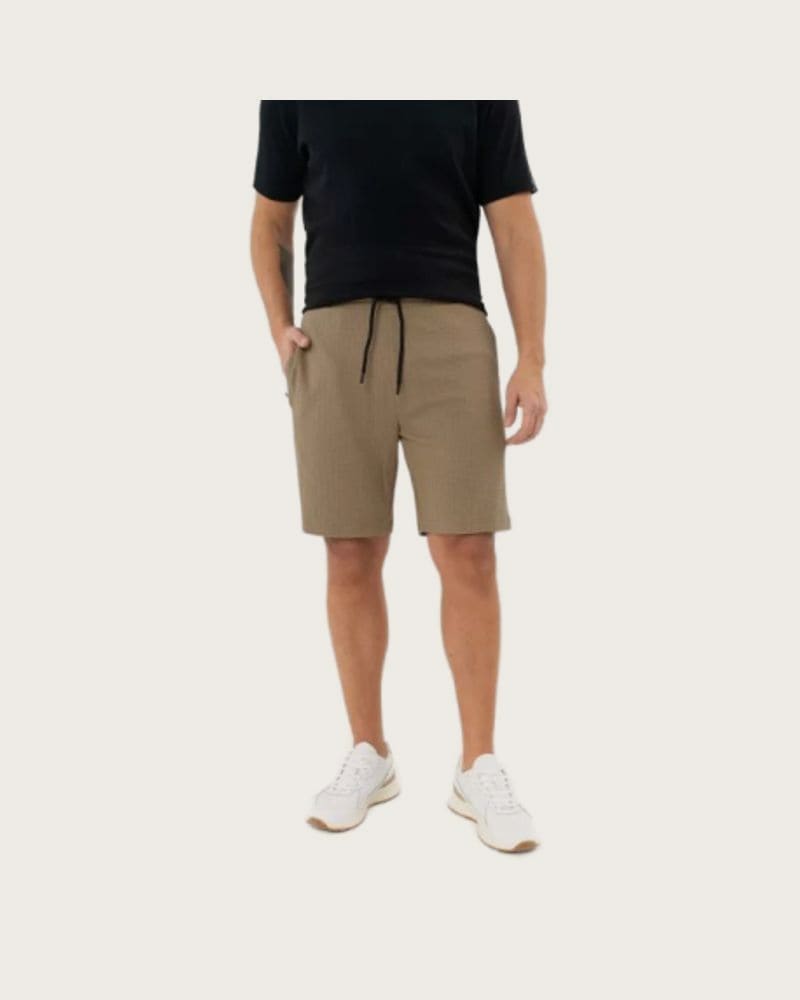 Pánske teplákové kraťasy VOLCANO M-JANI-BEIGE