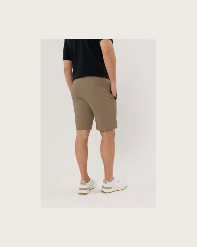Pánske teplákové kraťasy VOLCANO M-JANI-BEIGE – fotka 2