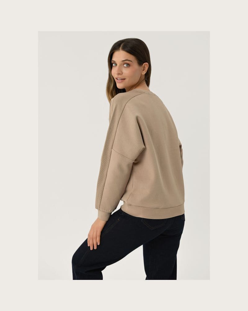 Dámska mikina VOLCANO B-ALLURE-BEIGE – fotka 3