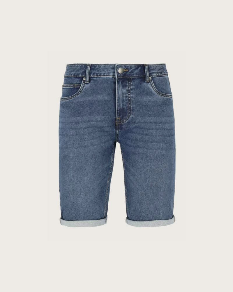 Pánske riflové kraťasy VOLCANO E-MEXT-NAVY – fotka 4