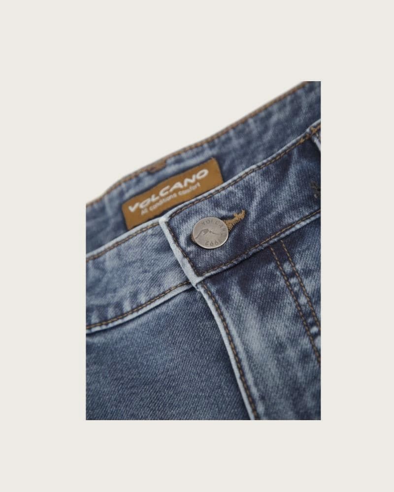 Pánske riflové kraťasy VOLCANO E-MEXT-NAVY – fotka 6