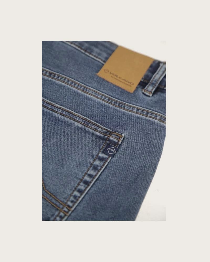 Pánske riflové kraťasy VOLCANO E-MEXT-NAVY – fotka 7