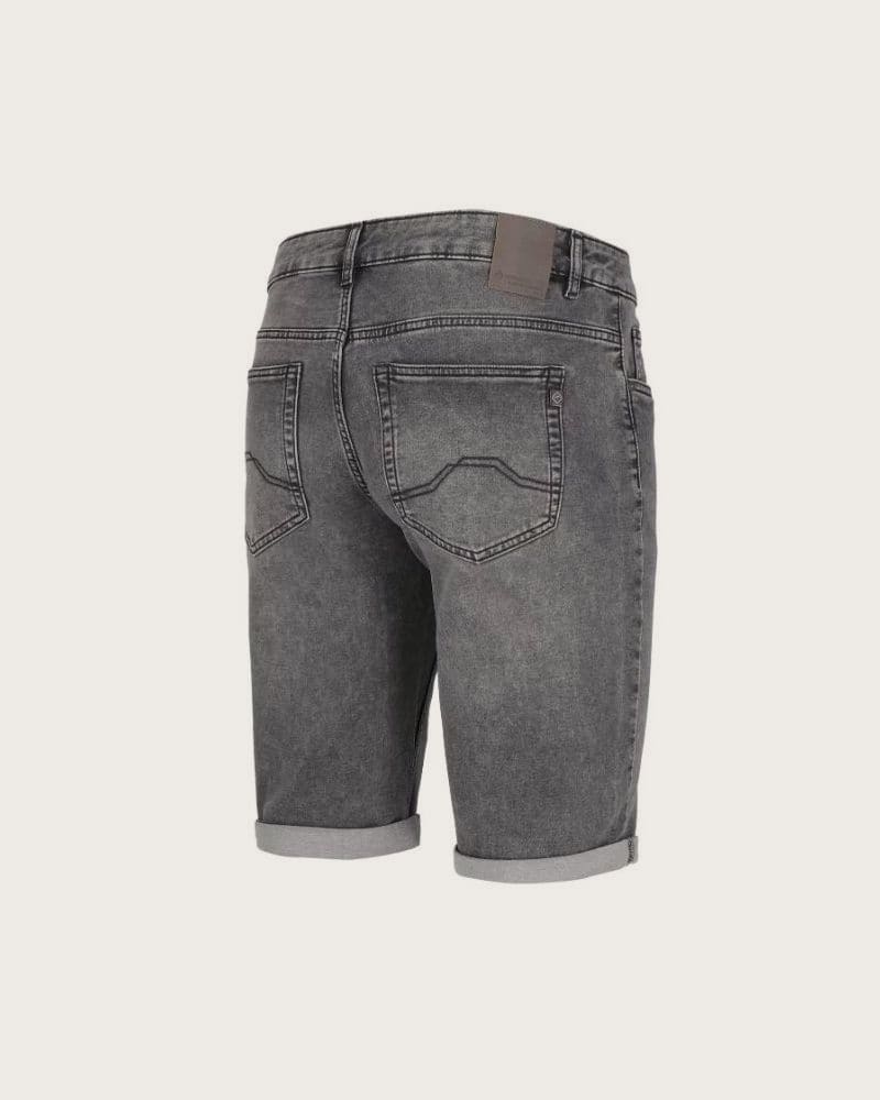 Pánske riflové kraťasy VOLCANO E-MEXT-GREY – fotka 4