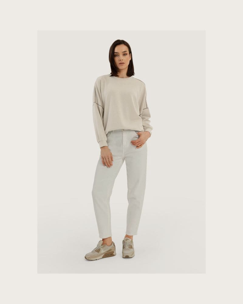 Dámska mikina VOLCANO B-KIM-BEIGE – fotka 3