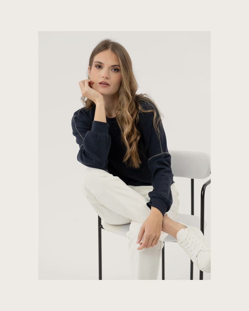 Dámska mikina VOLCANO B-KIM-DENIM – fotka 3