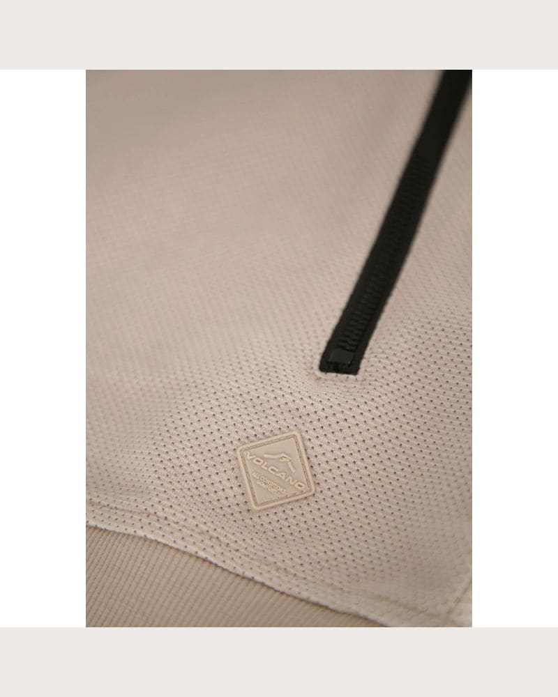 Pánska mikina so zipsom VOLCANO B-MONTERO-BEIGE – fotka 8
