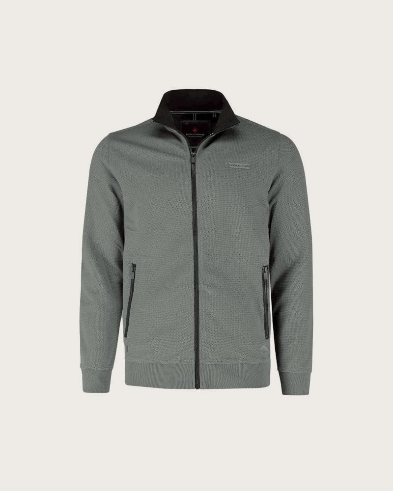 Pánska mikina so zipsom VOLCANO B-MONTERO-GREY – fotka 5