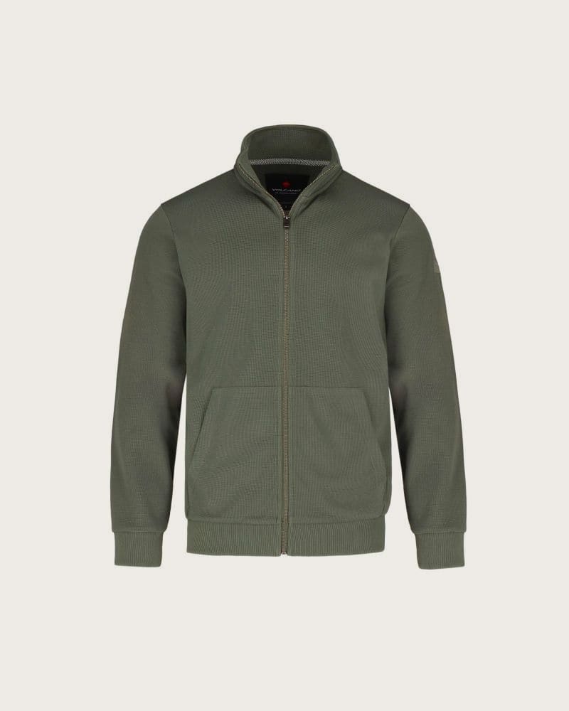 Pánska mikina so zipsom VOLCANO B-GULF-KHAKI – fotka 4
