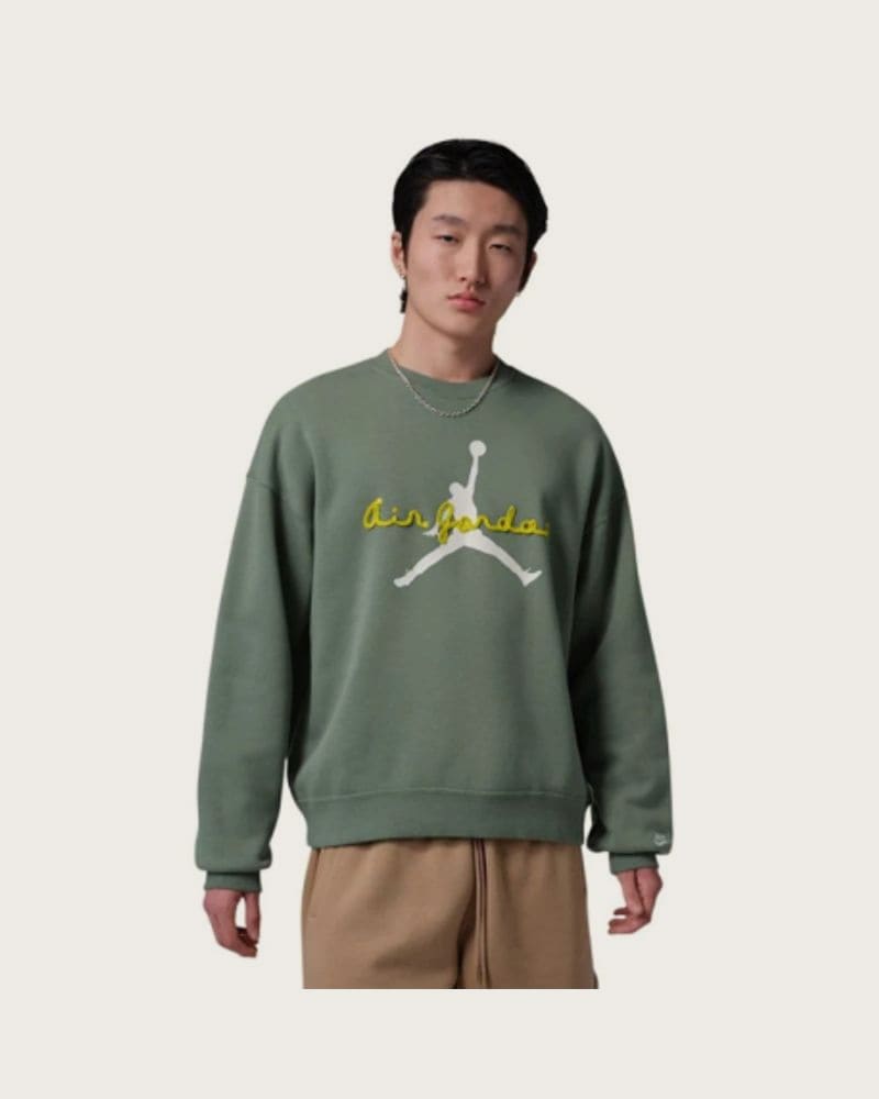 Pánska mikina s kapucňou NIKE JORDAN M J BRK AJ6 FLC CREW