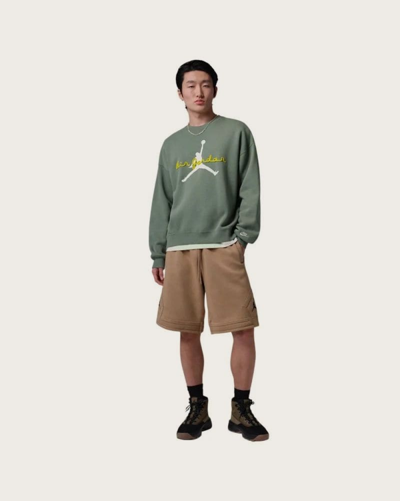 Pánska mikina s kapucňou NIKE JORDAN M J BRK AJ6 FLC CREW – fotka 3