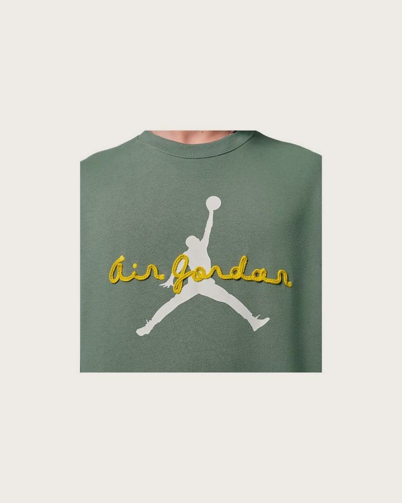 Pánska mikina s kapucňou NIKE JORDAN M J BRK AJ6 FLC CREW – fotka 6
