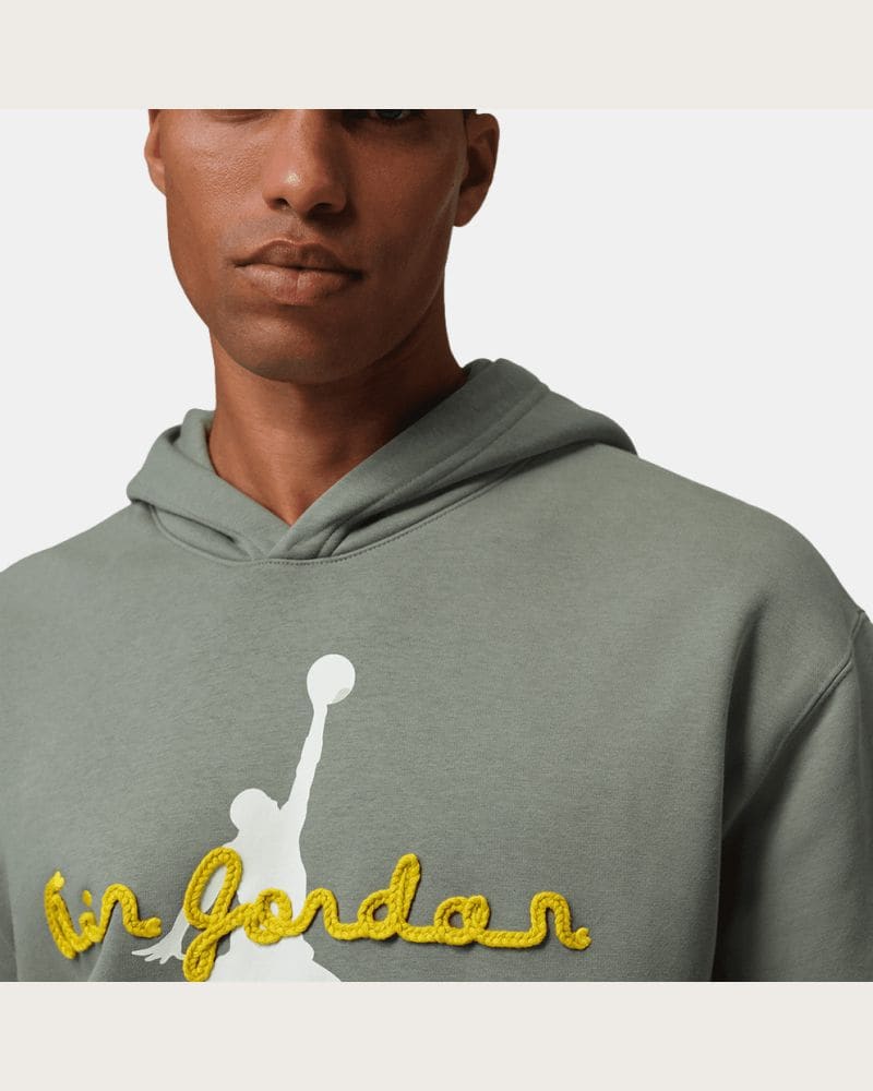 Pánska mikina s kapucňou NIKE JORDAN M J BRK FLC AJ6 PO HD BB – fotka 5