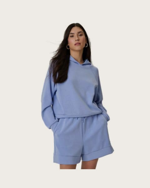 Dámska mikina s kapucňou 4F SWEATSHIRT F2183-32S-DENIM