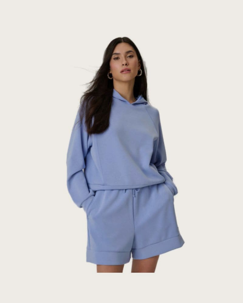 Dámska mikina s kapucňou 4F SWEATSHIRT F2183-32S-DENIM