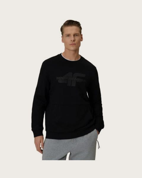 Pánska mikina 4F SWEATSHIRT M2237-20S-DEEP BLACK