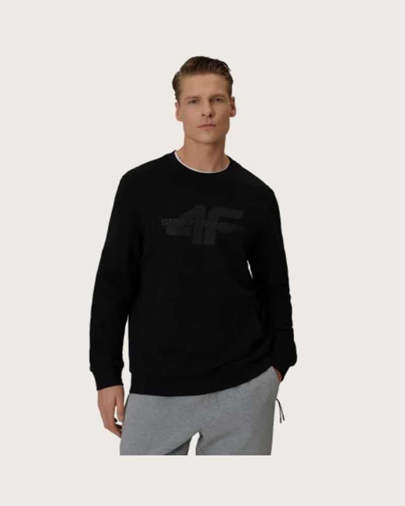 Pánska mikina 4F SWEATSHIRT M2237-20S-DEEP BLACK