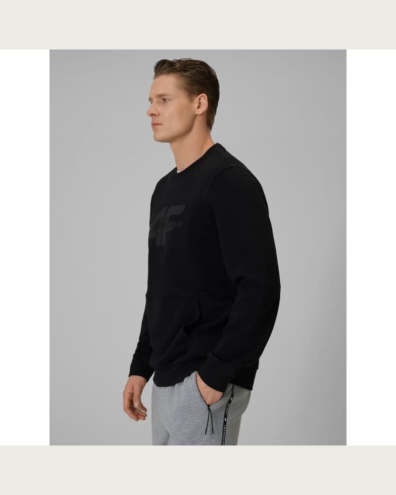 Pánska mikina 4F SWEATSHIRT M2237-20S-DEEP BLACK – fotka 3