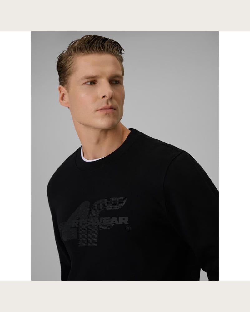 Pánska mikina 4F SWEATSHIRT M2237-20S-DEEP BLACK – fotka 7