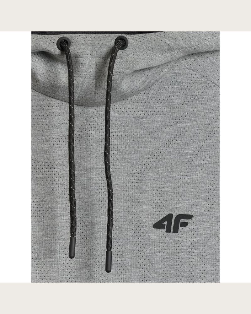 Pánska mikina s kapucňou 4F SWEATSHIRT M2238-27M-COLD LIGHT GREY MELANGE – fotka 8