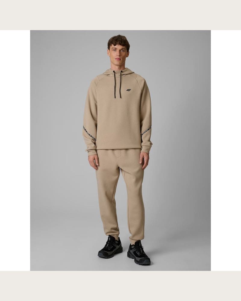 Pánska mikina s kapucňou 4F SWEATSHIRT M2238-83S-BEIGE – fotka 6