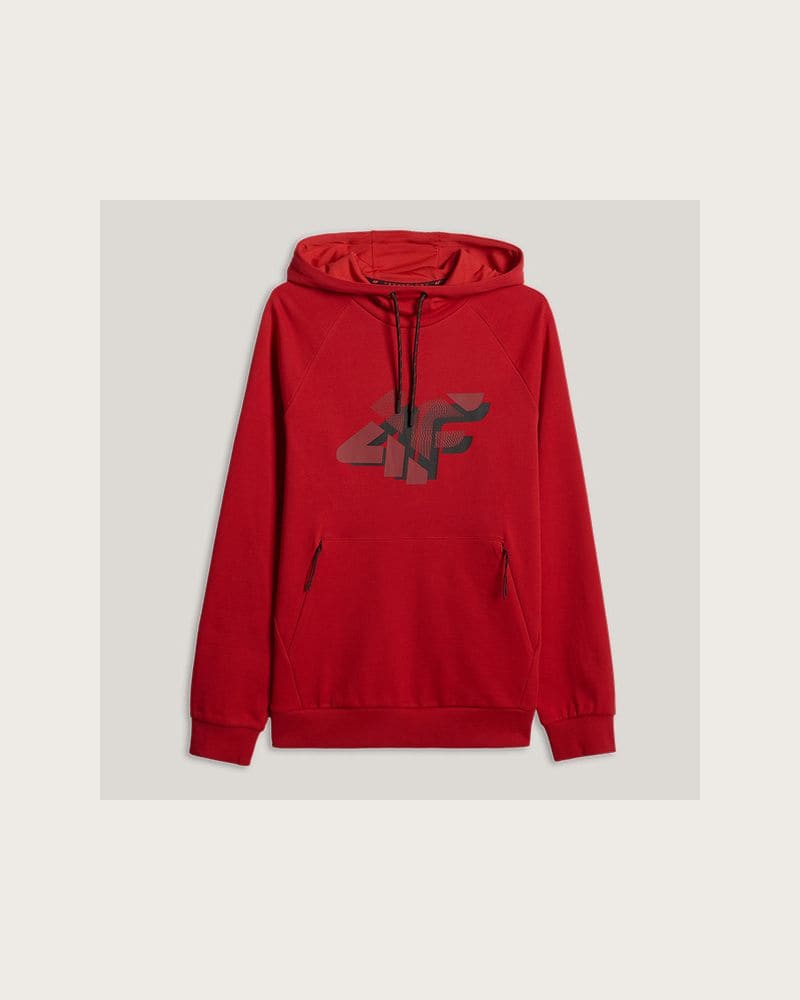 Pánska mikina s kapucňou 4F SWEATSHIRT M2241-62S-RED – fotka 3