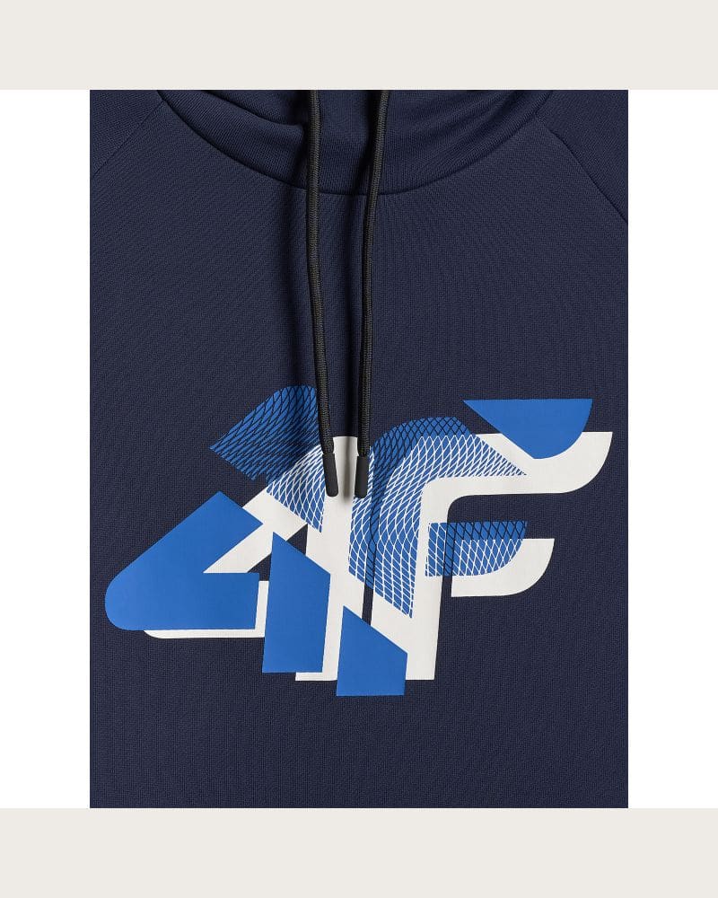 Pánska mikina s kapucňou 4F SWEATSHIRT M2241-31S-NAVY – fotka 4