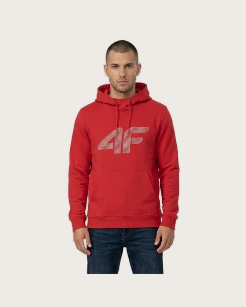 Pánska mikina s kapucňou 4F SWEATSHIRT M2133-62S-RED