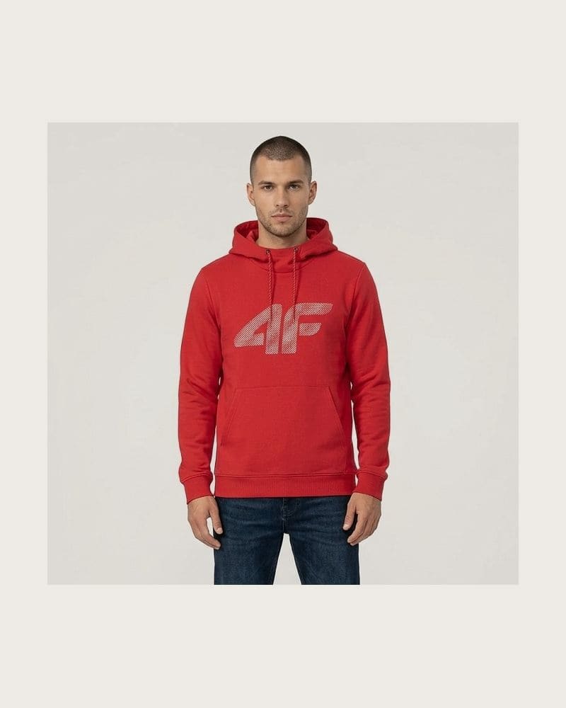 Pánska mikina s kapucňou 4F SWEATSHIRT M2133-62S-RED – fotka 2