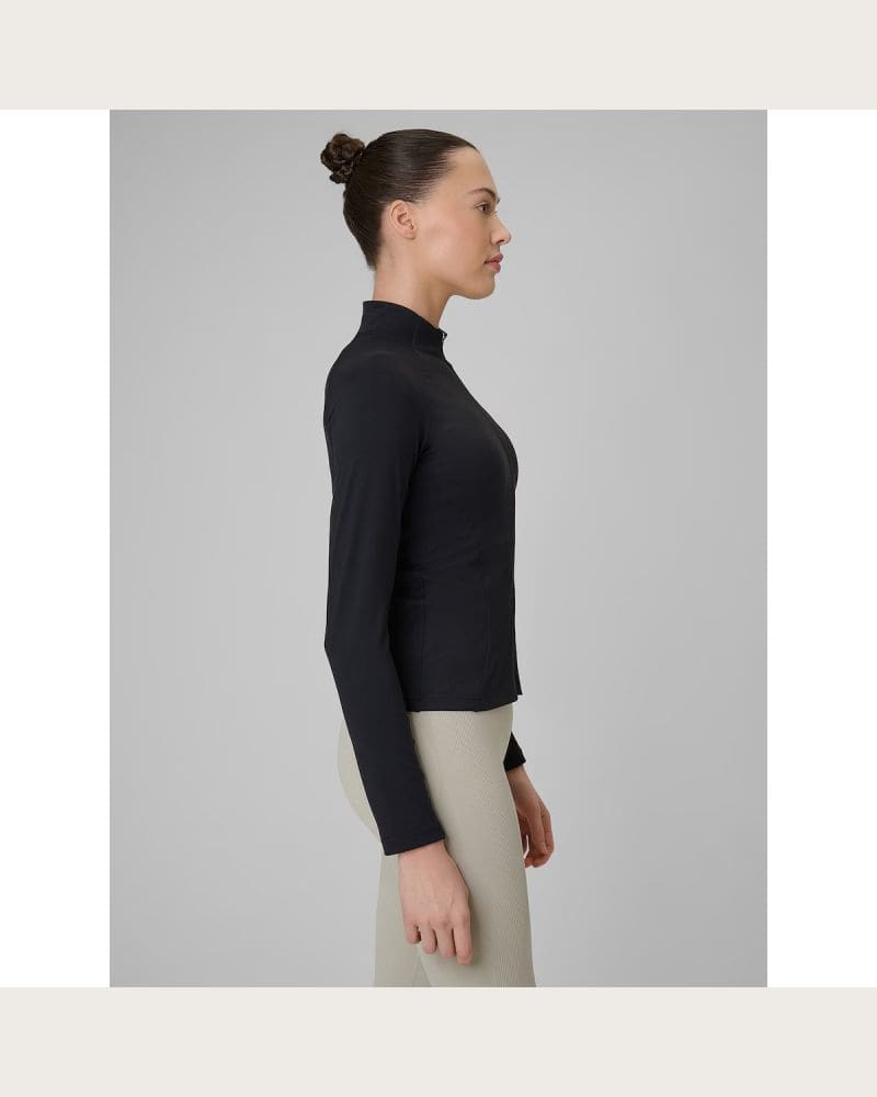 Dámska tréningová mikina so zipsom 4F SWEATSHIRT FNK F0850-20S-DEEP BLACK – fotka 3
