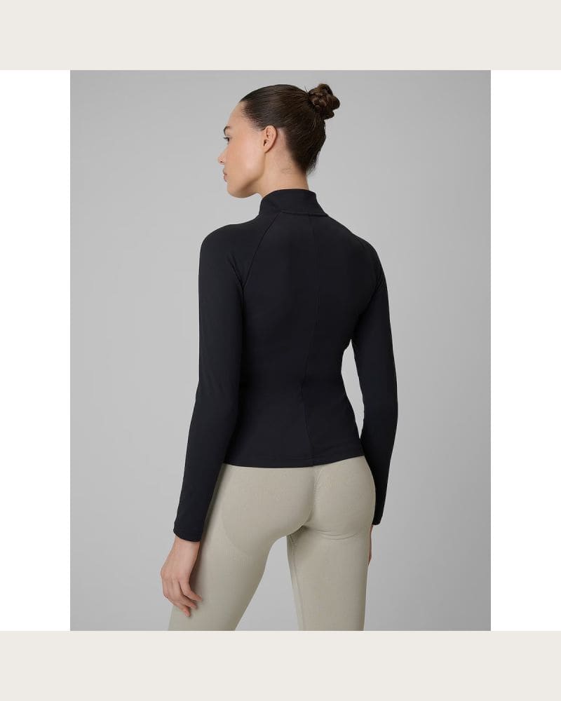 Dámska tréningová mikina so zipsom 4F SWEATSHIRT FNK F0850-20S-DEEP BLACK – fotka 4