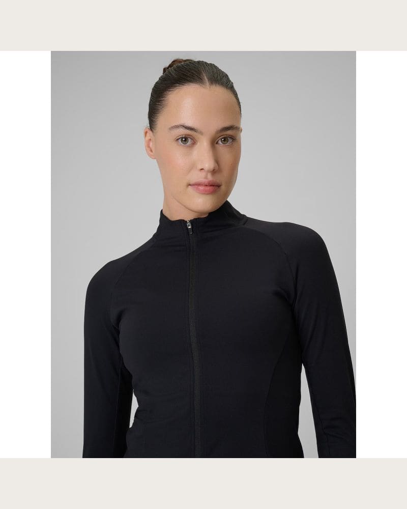 Dámska tréningová mikina so zipsom 4F SWEATSHIRT FNK F0850-20S-DEEP BLACK – fotka 8