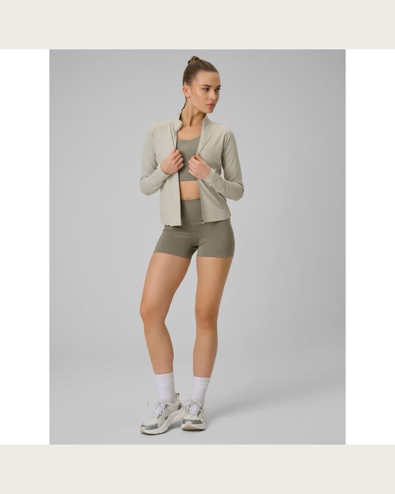 Dámska tréningová mikina so zipsom 4F SWEATSHIRT FNK F0850-12S-CREME – fotka 7