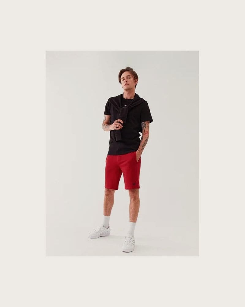 Pánske teplákové kraťasy 4F SHORTS CAS M0836-62S-RED – fotka 2