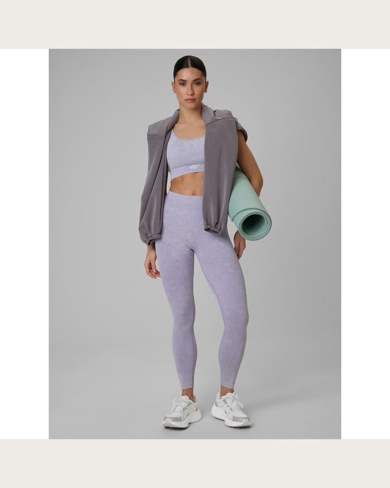 Dámske legíny 4F TIGHTS FNK F399-51A-VIOLET ALLOVER – fotka 4
