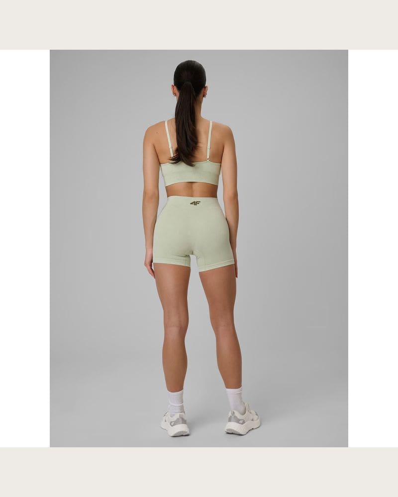 Dámske tréningové kraťasy 4F SHORT TIGHTS FNK F072-42A LIGHT GREEN ALLOVER – fotka 6