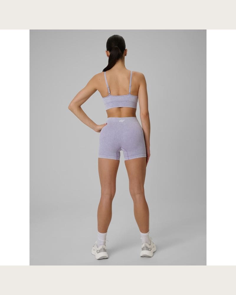 Dámske tréningové kraťasy 4F SHORT TIGHTS FNK F072-51A-VIOLET ALLOVER – fotka 6