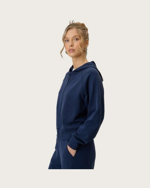 Dámska mikina so zipsom 4F SWEATSHIRT F2178-31S-NAVY