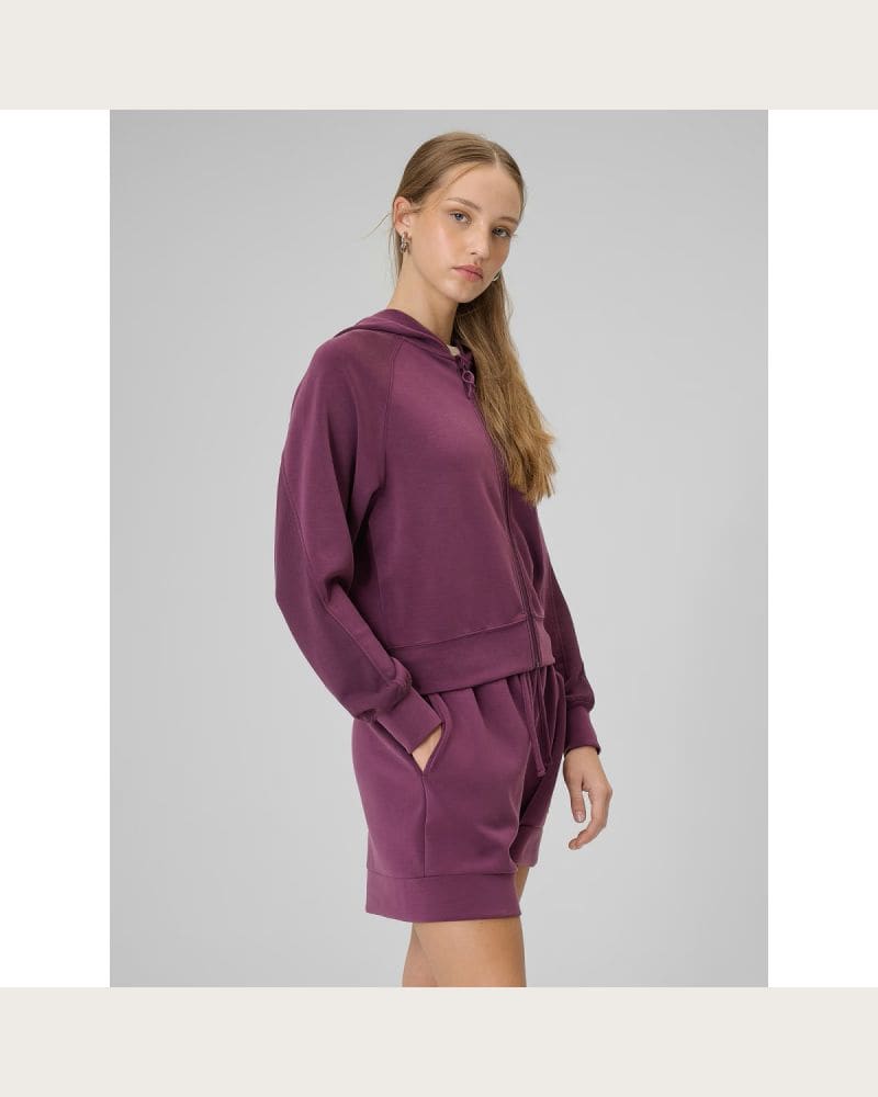 Dámska mikina so zipsom 4F SWEATSHIRT F2178-60S-BURGUNDY – fotka 4