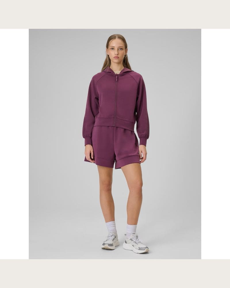 Dámska mikina so zipsom 4F SWEATSHIRT F2178-60S-BURGUNDY – fotka 6